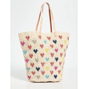 MAR Y SOL Amelie Hearts Tote Bag
